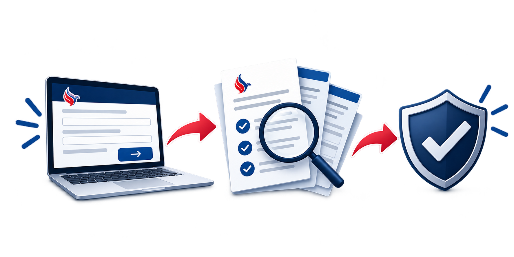 Express Renewal for health insurance steps illustrated